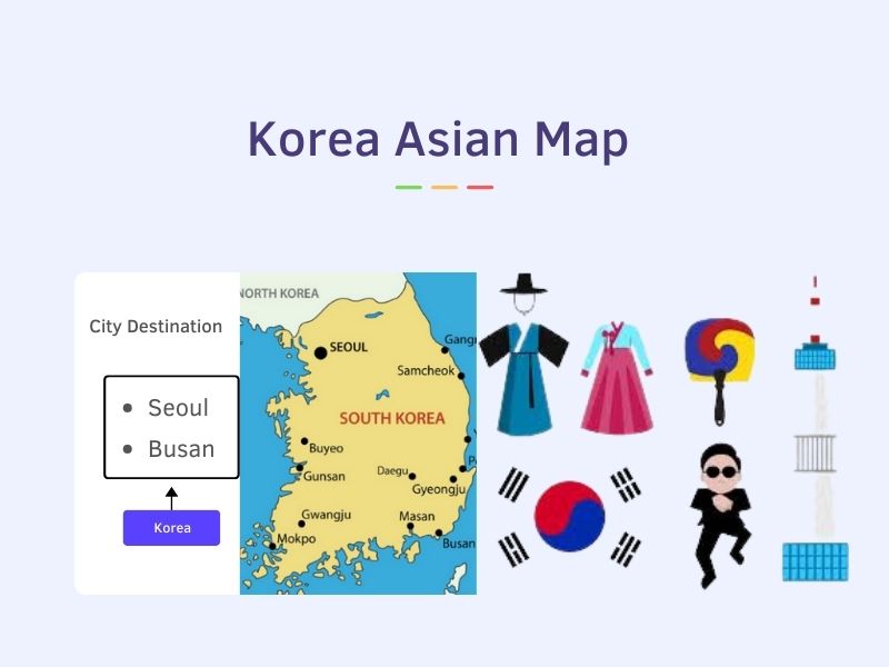 bản đồ hàn quốc 2023