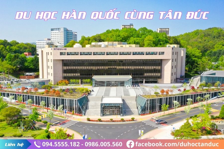 Khuôn viên siêu rộng của Trường Đại Học ChungNam
